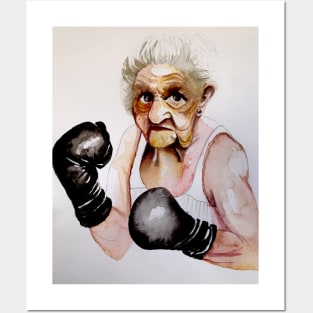 Lady boxer Posters and Art